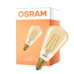 Osram Vintage 1906 LED Classic Edison E14 Keltainen 2.8W 250lm - 822 Erittäin Lämmin Valkoinen | Himmennettävä - Korvaa 25W