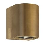 Nordlux Canto 2 Seinävalaisin Messinki Kulta Up & Down 10.6W 500lm - 830 Lämmin Valkoinen