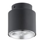 Emibig Kattovalo Nano Teräs Musta | Sopii 1x GU10 (AR111) - Max 12W