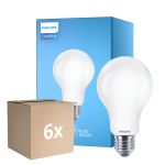 Monipakkaus 6x Philips Corepro LED Lamppu E27 Päärynä Matta 13W 2000lm - 865 Päivänvalo Valkoinen | Korvaa 120W