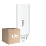 Monipakkaus 10x Philips CorePro PL-T LED Lamppu HF 6.5W - 840 Kylmä Valkoinen | 4-Nastaa - Korvaa 18W