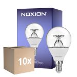 Monipakkaus 10x Noxion LED E14 Pallo 5W 470lm - 922 - 927 Dim to Warm| Paras Värintoisto - Himmennettävä - Korvaa 40W