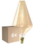 Monipakkaus 6x Calex XXL Vienna Kulta LED E27 Filament 4W 320lm- 822 Erittäin Lämmin Valkoinen | Himmennettävä