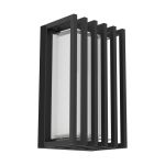 Eglo Seinävalaisin Genovese Aluminium Musta 10W 1050lm - 865 Päivänvalo Valkoinen | IP65 - Liiketunnistin